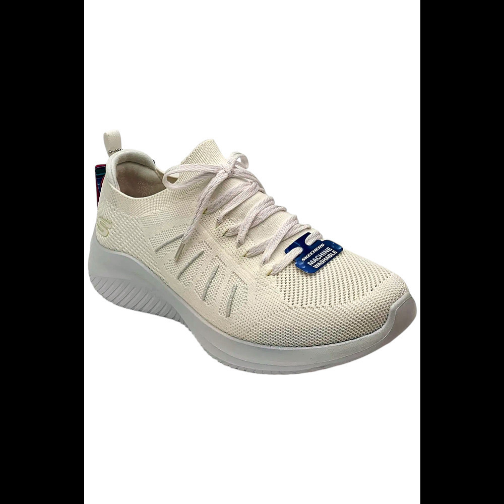Skechers Women's Ultra Flex 3.0 Glowing Sky Sneakers White - Medium
